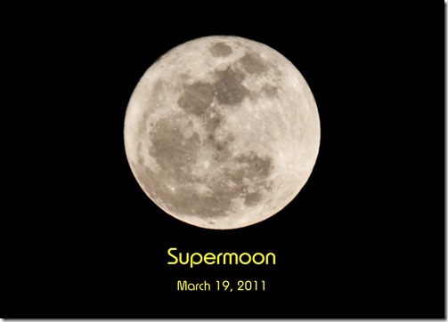Photo of "Supermoon" taken by William Sipe for Pro-PhotoShots